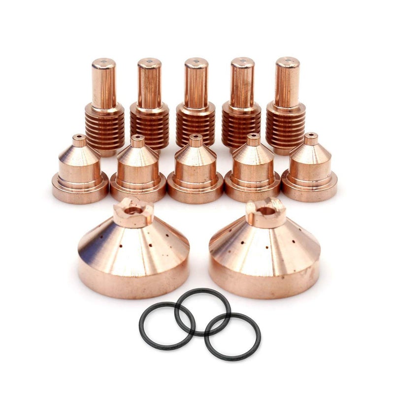 WeldingStop ICE-40C/T Plasma Electrode 192047 204325 Tip 204323 Shield Cap fit Miller Spectrum 625 Cutter PKG-15 - Image 1